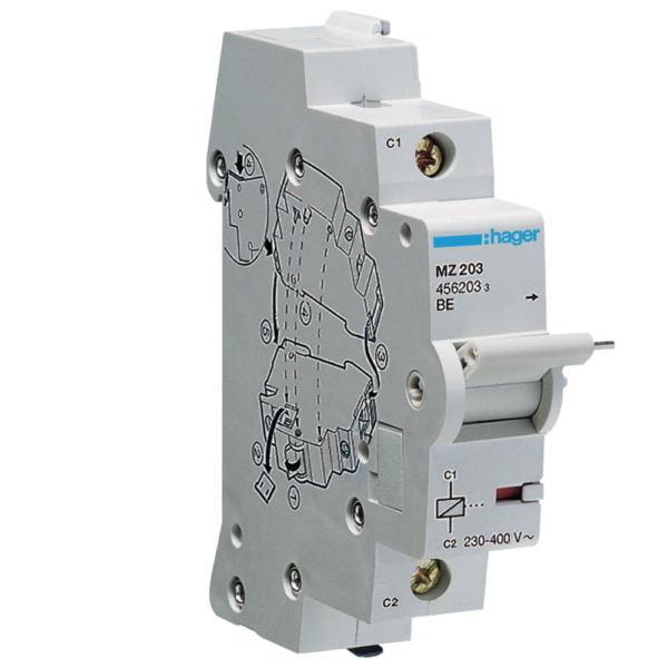 Hager MZ203 Shunt Trip 230-415V AC / 110-130V DC