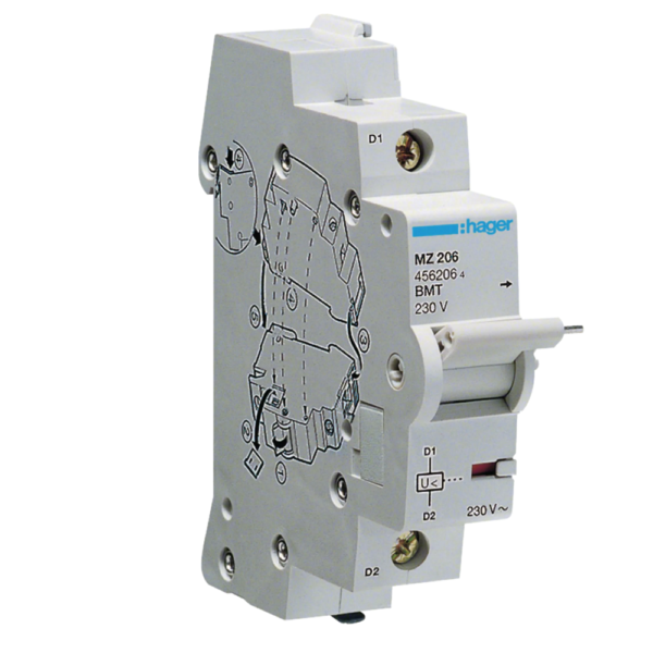 Hager MZ206 Under Voltage Release 230V AC