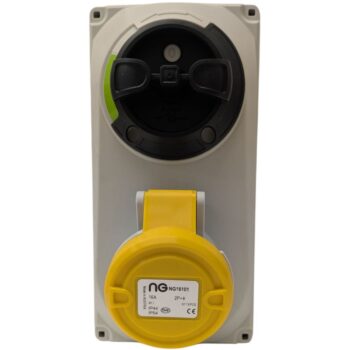 Niglon 16101 16A 110V IP44 Compact Interlocking Switched Socket