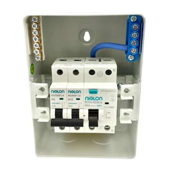 Niglon M3CU4GAR/32-A RCD Type A Garage Consumer Unit
