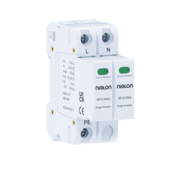 Niglon SP12S-1PN 50kA Type 1+2 Surge Protection Device
