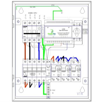matt:e EVU-3-32-R Three-Phase EV Consumer Unit with O-PEN® Technology & 3 x 32A Type A RCBOs