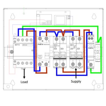 matt:e SP-R-SPD Single-Phase EV Consumer Unit with Type A RCBO & Type 2 SPD
