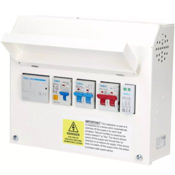 matt:e SP-R-SPD Single-Phase EV Consumer Unit with Type A RCBO & Type 2 SPD