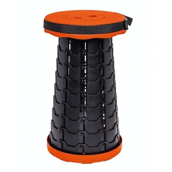 Avit AV00010 Collapsible Stool with adjustable height (6–46cm), foldable fish scale structure, and shoulder/hand straps, supporting up to 200kg.