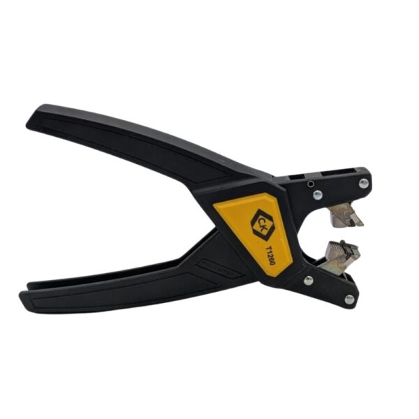 C.K Tools T1260 Automatic Cable & Wire Stripper – Fast, accurate tool with auto-adjustment and dual insulation removal for flat cables up to 12mm wide.