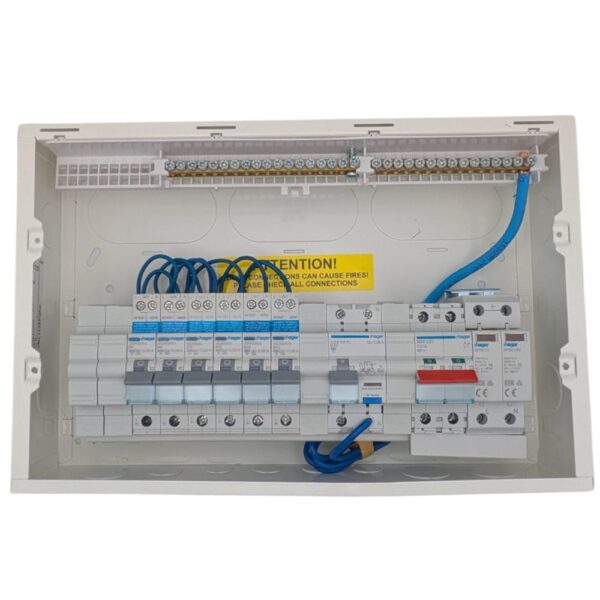 Complete Protection with Hager Design 10 Consumer Unit Kit for Domestic and EV Charging