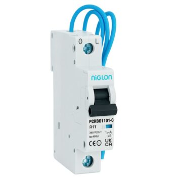 Niglon PRCB01B1-25 1P + Neutral 25A Curve B Bi-Directional 10kA RCBO