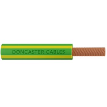 Doncaster Cables TR735G/Y/1 Doncaster Cables Tri Rated 35mm² Green Yellow PVC Cable – Cut per 1m