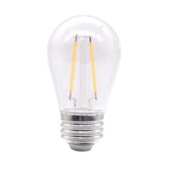 Live Electrical LSTB 2.5W warm white globe LED bulb with E27 Edison screw base for LST1 and LST2 string lights.