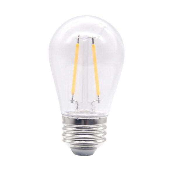 Live Electrical LSTB 2.5W warm white globe LED bulb with E27 Edison screw base for LST1 and LST2 string lights.