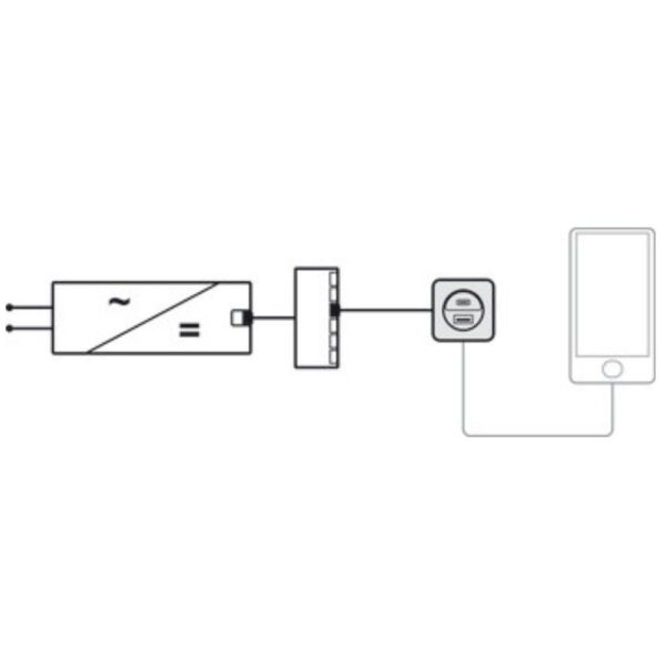 Häfele 833.73.828 Loox5 12V USB Charging Station – White