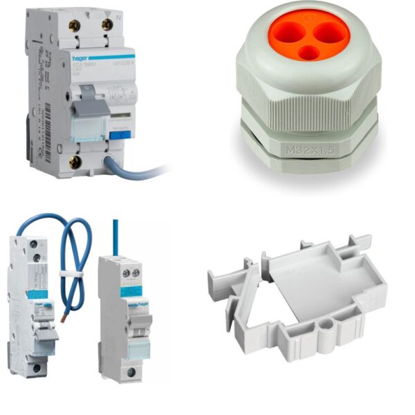 Hager VML112SPDRK/EV Consumer Unit Kit with 6 RCBOs and Dedicated EV Charging RCBO