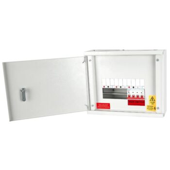 Live Electrical TPNH02-100 2 Way Horizontal TP&N Distribution Board with 100A 4 Pole Main Switch