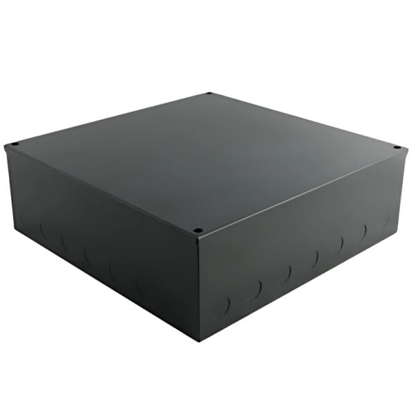 Niglon ABB12126 Black Steel Adaptable Box 300x300x150mm (With Knockouts)