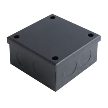 Niglon ABB333 Black Steel Adaptable Box 75x75x75mm (With Knockouts)
