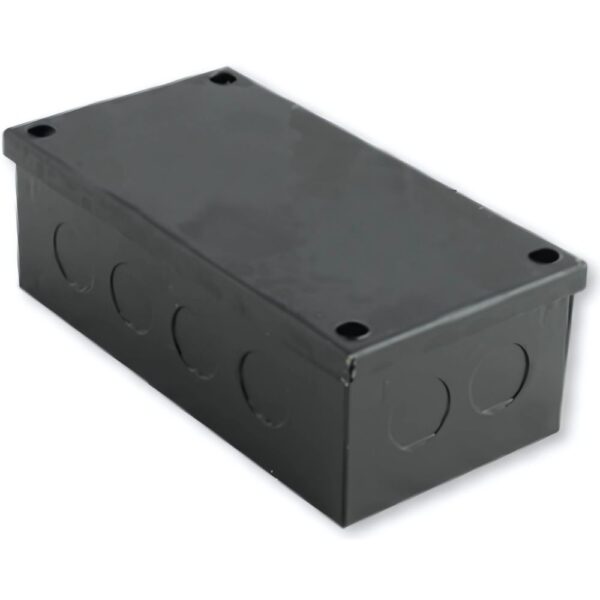 Niglon ABB642 Black Steel Adaptable Box 150x100x50mm (With Knockouts)