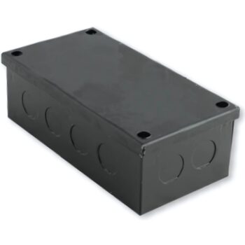 Niglon ABB662 Black Steel Adaptable Box 150x150x50mm (With Knockouts)