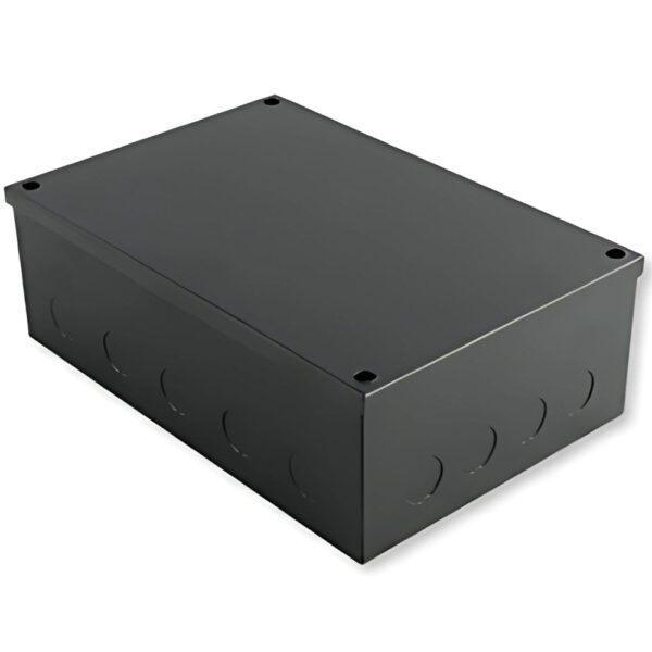 Niglon ABB963 Black Steel Adaptable Box 225x150x75mm (With Knockouts)
