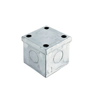 Niglon ABG222 Galvanised Steel Adaptable Box 50x50x50mm (With Knockouts)