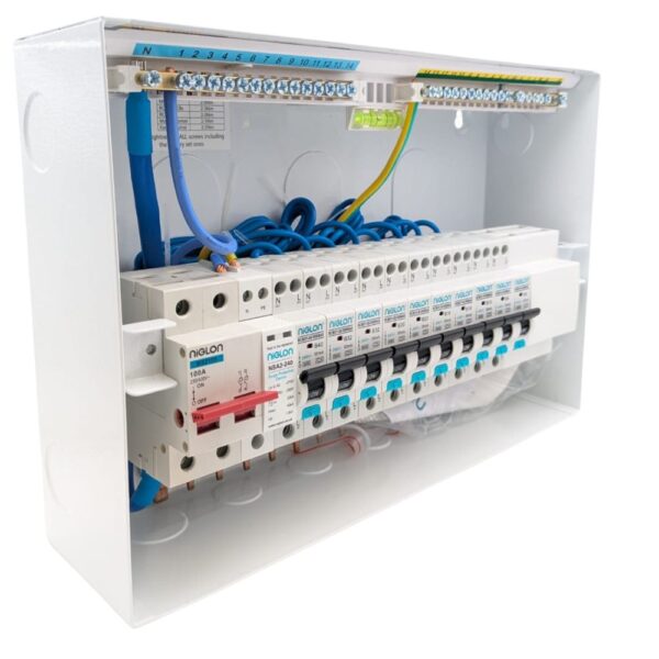 Niglon M3CU16SP/Kit 13 Way SPD Consumer Unit Kit with 10 RCBOs