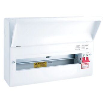 Niglon PCU1816M Protego 100A Twin Screw Main Switch 16 Way Metal Consumer Unit