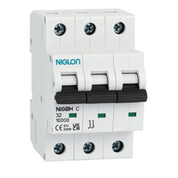 Niglon PMCB10C3-06 6A 3 Pole 10kA Curve C MCB