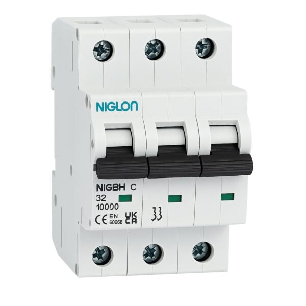Niglon PMCB10C3-10 10A 3 Pole 10kA Curve C MCB