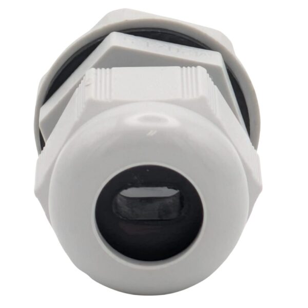 SWA CUGN-TYPE5 M20 Gland – 18th Edition-compliant nylon gland with grey insert for sealing 1–1.5mm² flat T&E cables in consumer units.