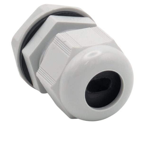 SWA CUGN-TYPE5 M20 Gland – 18th Edition-compliant nylon gland with grey insert for sealing 1–1.5mm² flat T&E cables in consumer units.