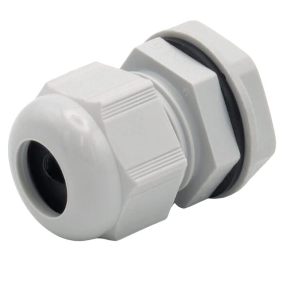 SWA CUGN-TYPE5 M20 Gland – 18th Edition-compliant nylon gland with grey insert for sealing 1–1.5mm² flat T&E cables in consumer units.