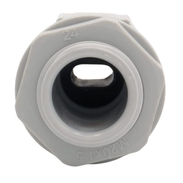 SWA CUGN-TYPE6 Brass M32 Gland – 18th Edition-compliant gland for 2 x 16mm meter tails and 1 x 16mm earth tail with flame-resistant insert.