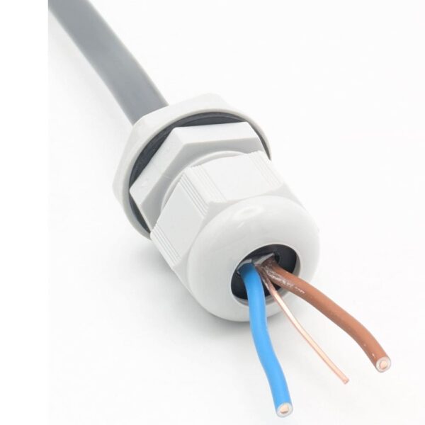 SWA CUGN-TYPE6 Brass M32 Gland – 18th Edition-compliant gland for 2 x 16mm meter tails and 1 x 16mm earth tail with flame-resistant insert.