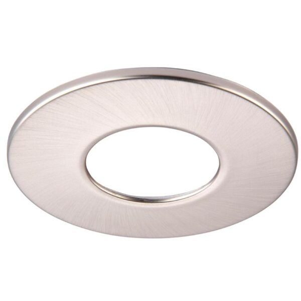 Saxby 114590 ShieldPRO Bezel in satin nickel finish, 4mm low-profile ABS accessory for use with ShieldPRO lighting range.