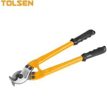 Tolsen 38101 Heavy Duty Cable Cutter with PVC handles, polished drop-forged tool steel, and max cutting capacity of Ø14mm or 150mm².