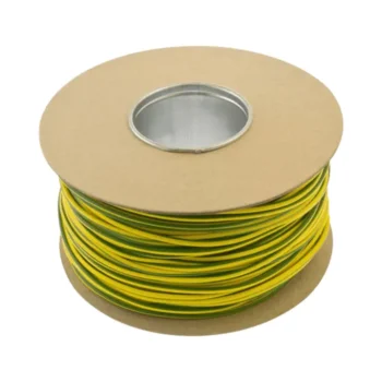 Unicrimp QES2 - GreenYellow PVC Earth Sleeving 2mm x 100m