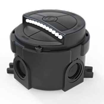 WISKA 10112591 COMBI 304 LED Light AC BK – 2.5W Surface Mount IP66 LED Luminaire – Black