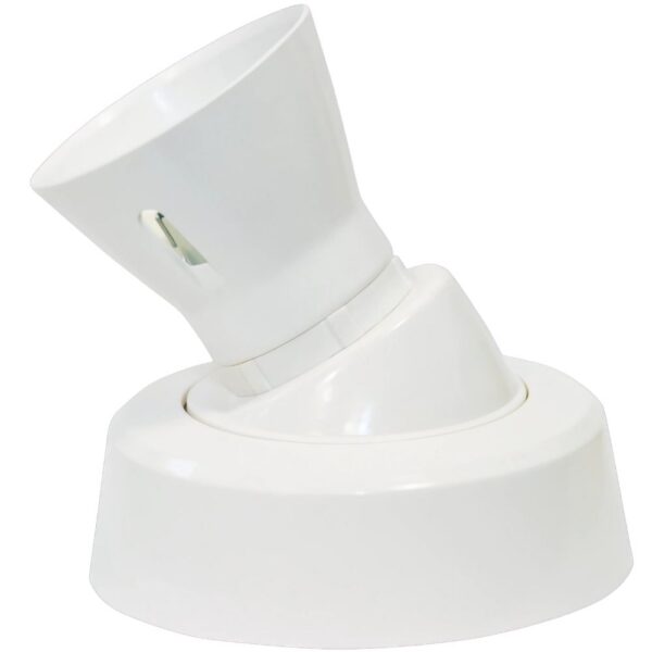 Niglon BLAHOPW ceiling batten lampholder with bayonet fitting, clear polycarbonate base, and pre-wired terminals.