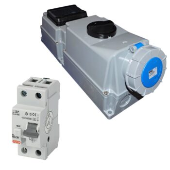 Garo URBBV263-6SCR Industrial 63A 230V IP67 Three Phase Socket with Built-In RCD