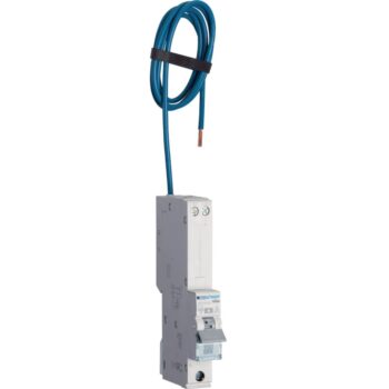 Hager ARL960U AFDD RCBO – 10A, 1-module protective device for arc, overload, and residual current faults with Bluetooth diagnostics.