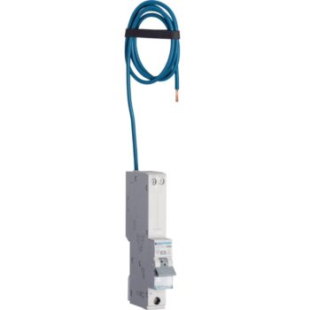 Hager ARL966U 16A AFDD RCBO – single-module device with Curve C trip and Bluetooth diagnostics for advanced circuit protection.