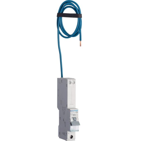 Hager ARL966U 16A AFDD RCBO – single-module device with Curve C trip and Bluetooth diagnostics for advanced circuit protection.