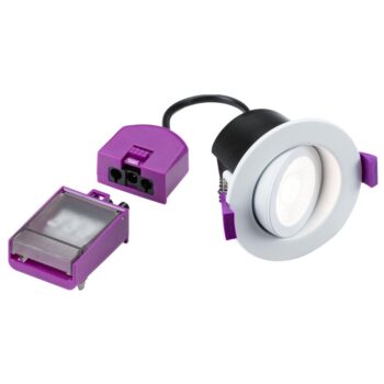 Knightsbridge SPKEVTW SpektroLED 5W/7W Fire Rated IP65 CCT Tiltable LED Downlight