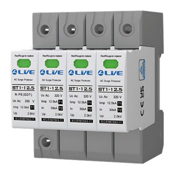 Live Electrical ST1-12.5 4 Pole Type 1+2 SPD Surge Protection