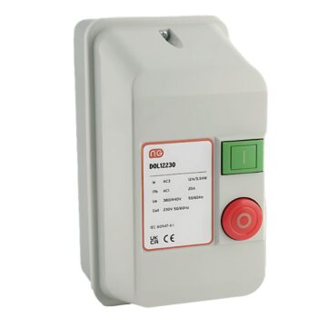Niglon DOL12230 230V 12A 5.5kW DOL Enclosed Direct On Line Starter