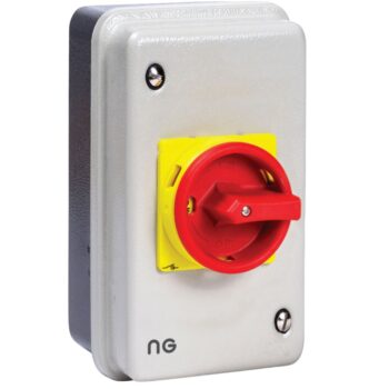 Niglon ISM634P Rotary 63A 4 Pole Isolator in Metal Clad IP54 Enclosure