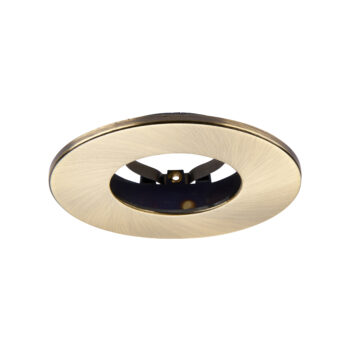 Antique Brass Fixed Bezel for Saxby ShieldONE 65 GU10 Downlight