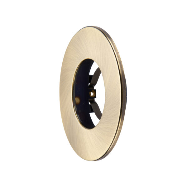 Antique Brass Fixed Bezel for Saxby ShieldONE 65 GU10 Downlight