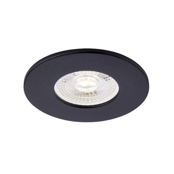 Black Fixed Bezel for Saxby ShieldONE 65 GU10 Downlight