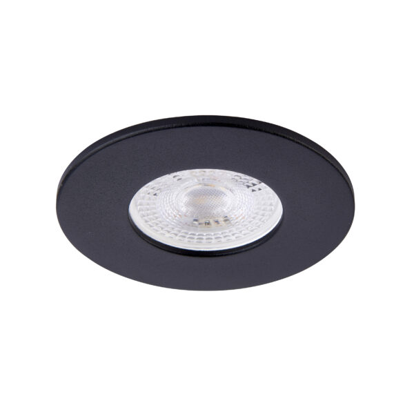 Black Fixed Bezel for Saxby ShieldONE 65 GU10 Downlight